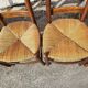Serie de 6 chaises paillees