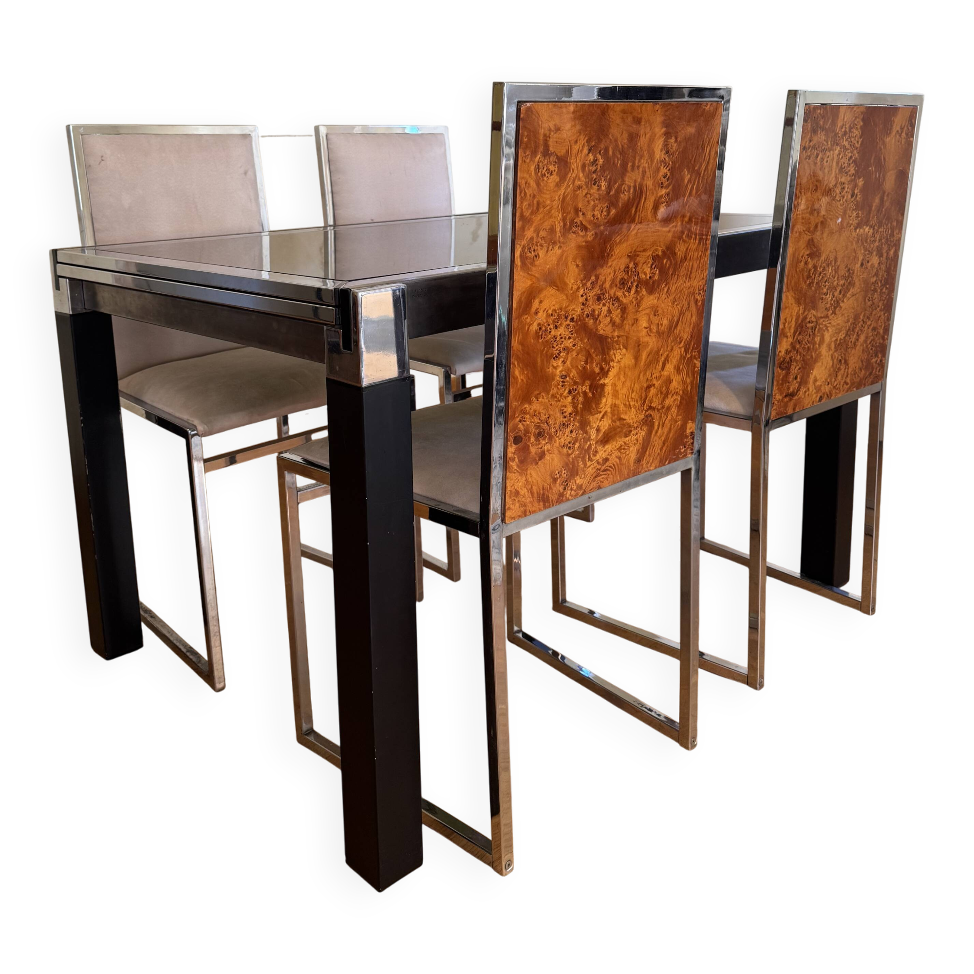 1970s dining room set – La Metal Arredo (Paderno D. Milano) – t