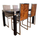 Dining room set La Metal Arredo (Paderno D. Milano), 1970s
