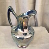 Jug in gres flame of rambervillers reflection blue green golden