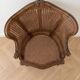Pair of Louis XV armchairs in wood and caning