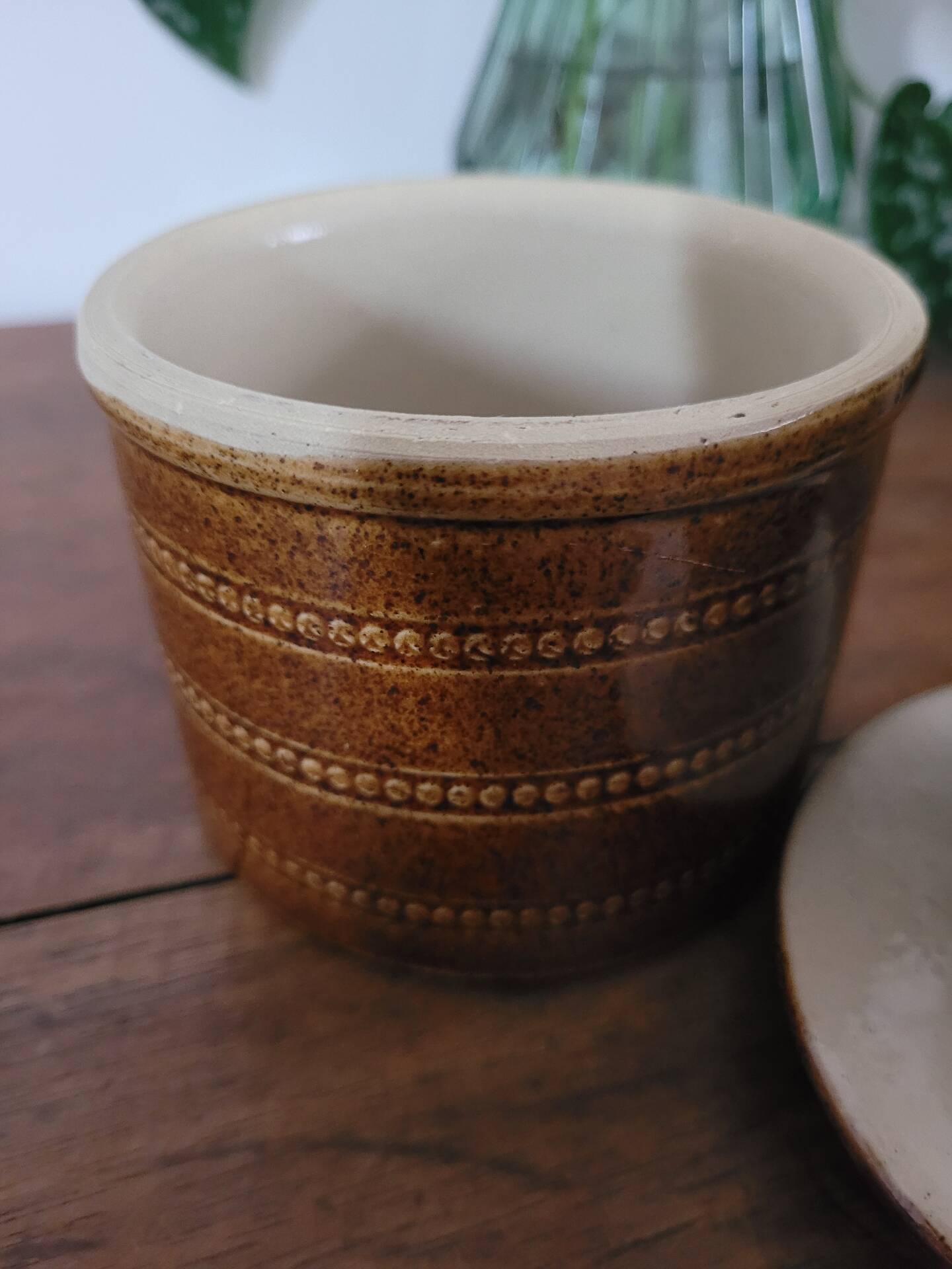 Water butter dish Berry pottery