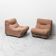 Pair of Rezia armchairs by Emilio Guarnacci for 1P, 1970s vintage modernism