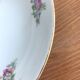 Round Hollow Dish in Limoges Porcelain Signed PCL Fleur