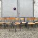 22 former vintage school chairs