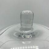 Glass candy box on foot
