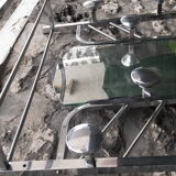 Art deco chrome wall hanger