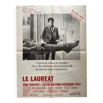 Affiche cinéma originale "Le Lauréat" Dustin Hoffman 60x80cm 1967