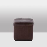 Maison De Sede. Leather stool or ottoman. 1960s/70s.