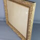 Old wood frame - gilded stucco - glass 61x51 cm leaf 50.5x40 cm SB 113