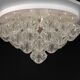 Large rare pagoda glass ceiling lamp by Kalmar, Austria, 1960s.