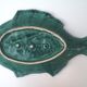 Vintage dish, slurry, fish-shaped