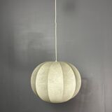 Midcentury space age cocoon hanging pendant ceiling lamp, 1960s