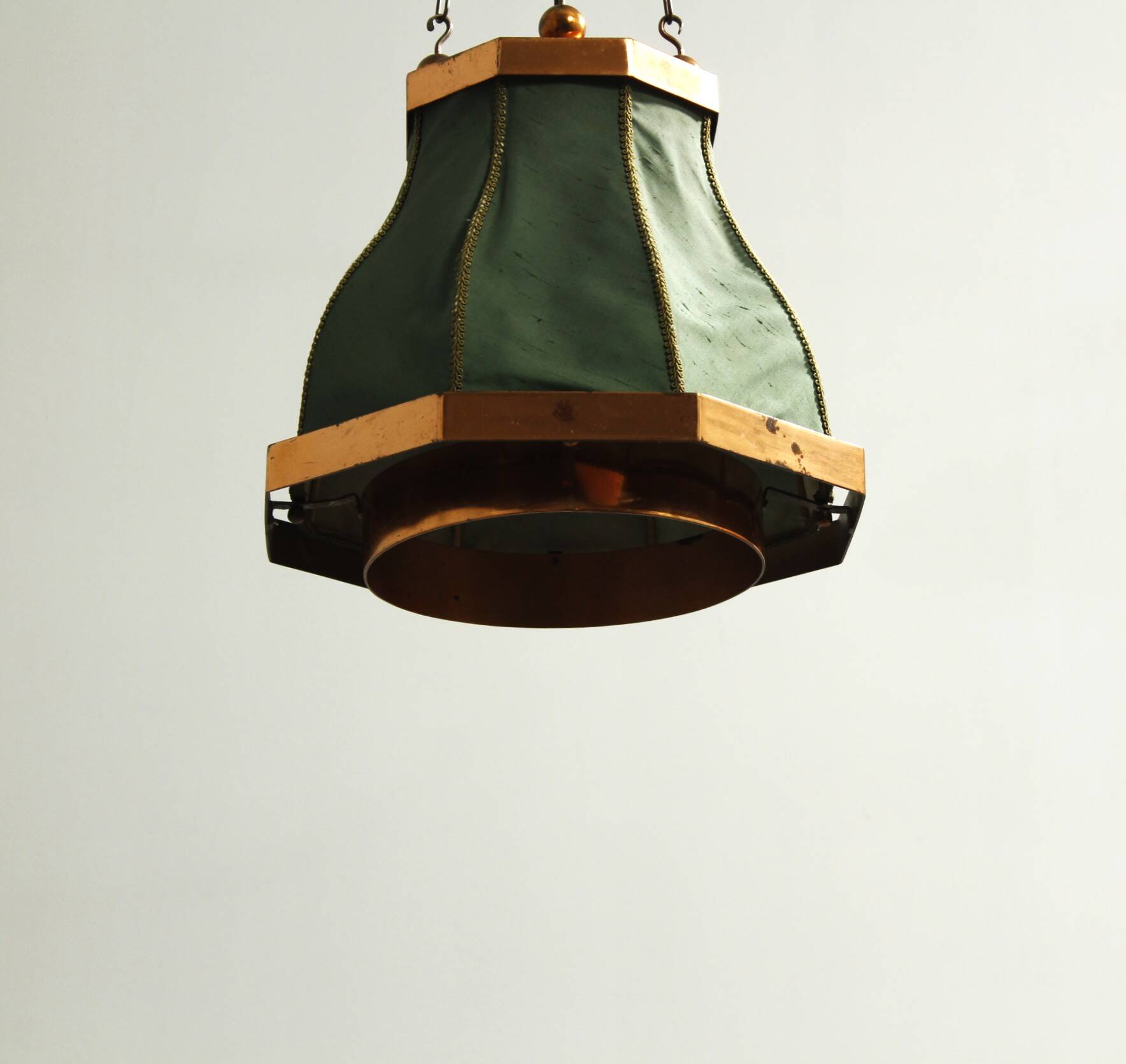 Copper Pendant Lamp, Sweden, 1950s