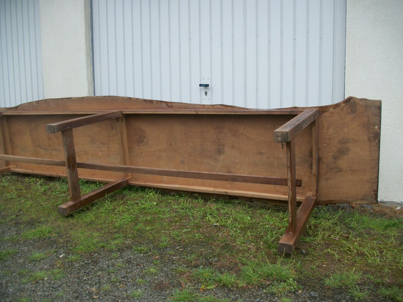 Brutalist farmhouse table