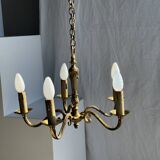 Lustre classique doré à 5 bras de lumière D:40cm