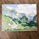 Oil painting landscape mountain 1933