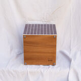 Cube violet table d'appoint 31 x 31 cm