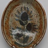 Ravier with pyrite stoneware thistles