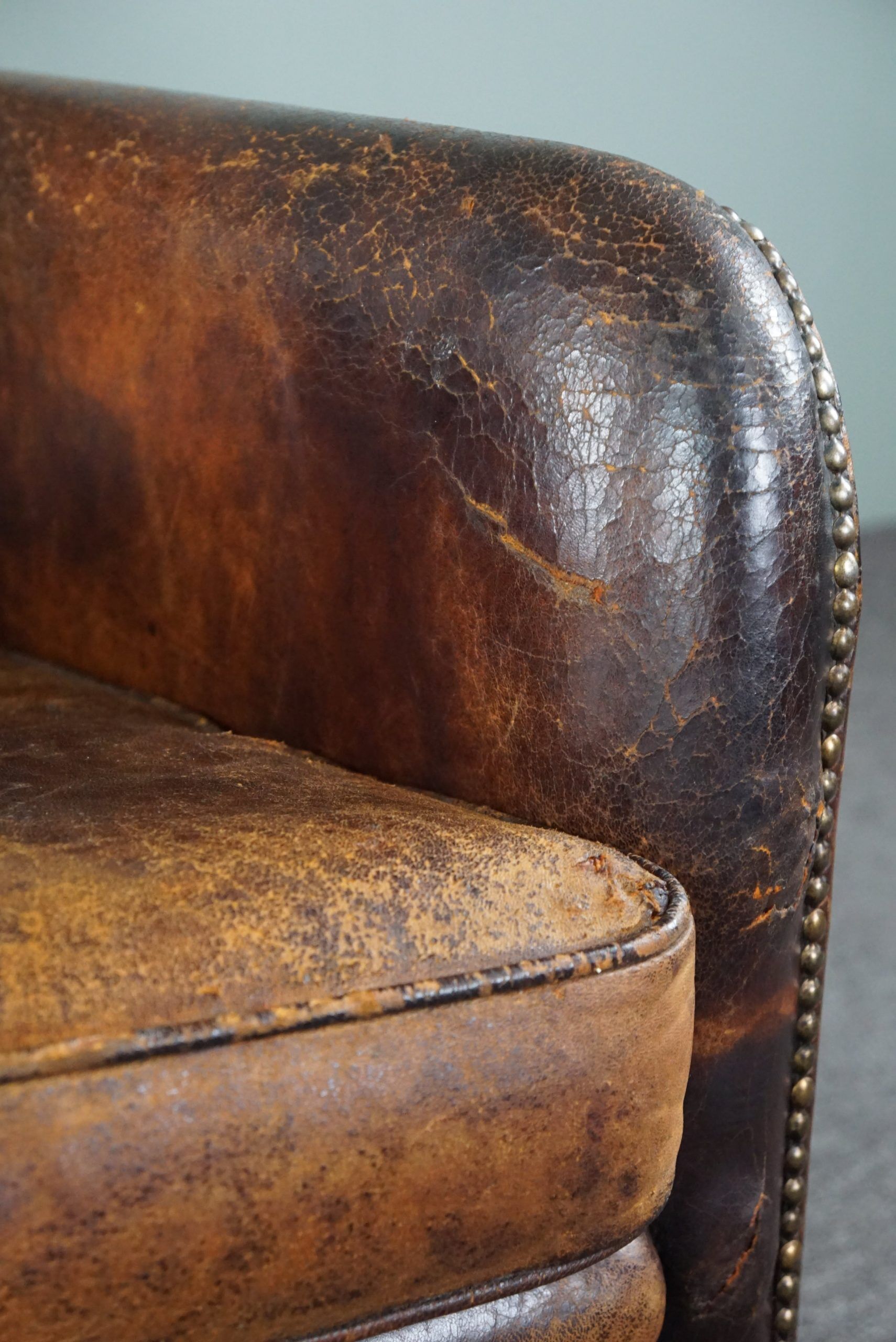 Sheepskin armchair
