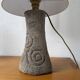 Lampe de bureau ou de table granit pierre sculptée 1970