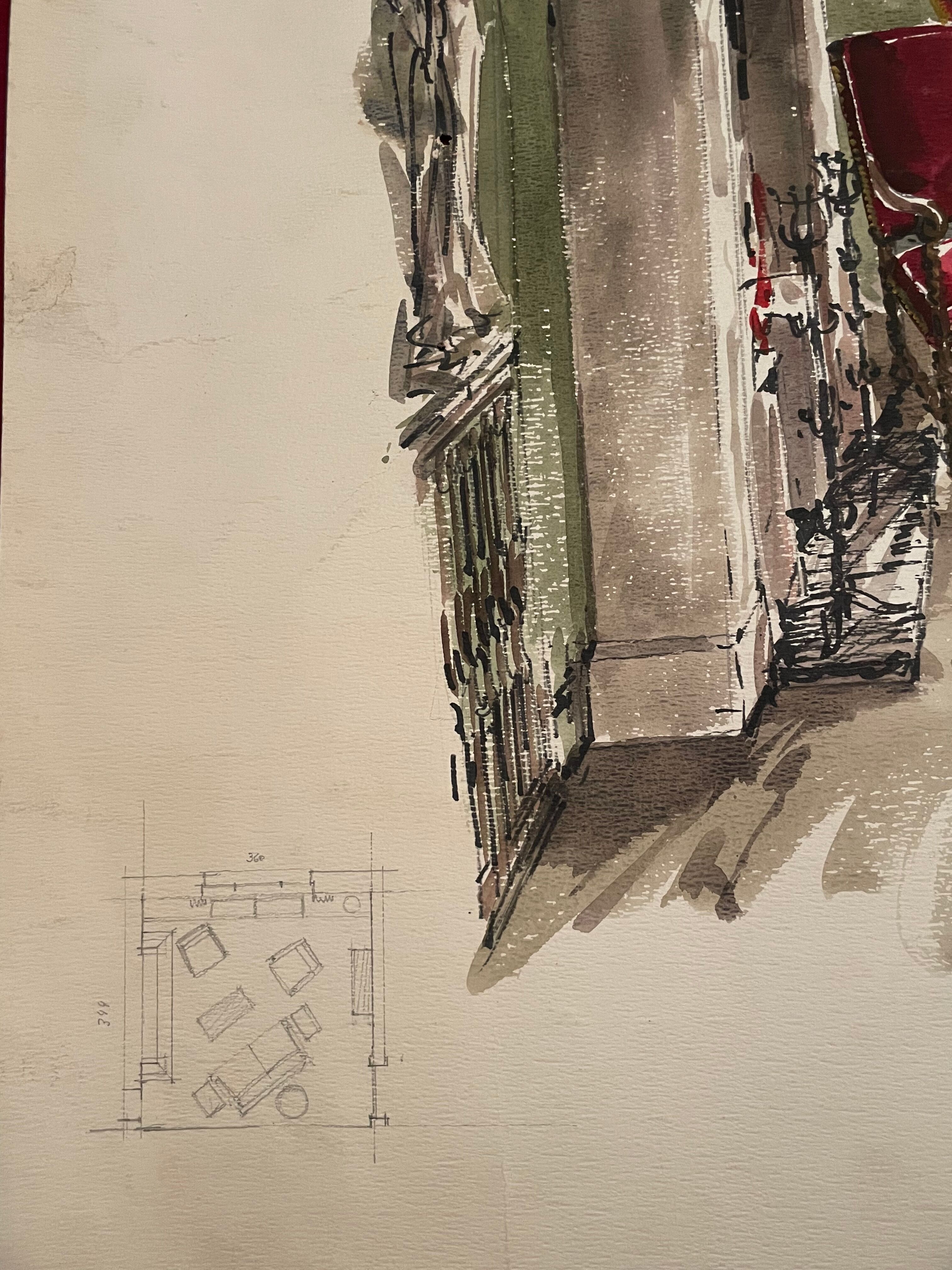 Painting decorative art interior architecture 30-50s