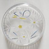 Walther glass butterfly and flower glass bowl