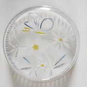 Coupe en verre Walther glass papillon et fleurs
