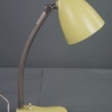 Lampe/lampe de bureau design vintage en métal jaune des années 60