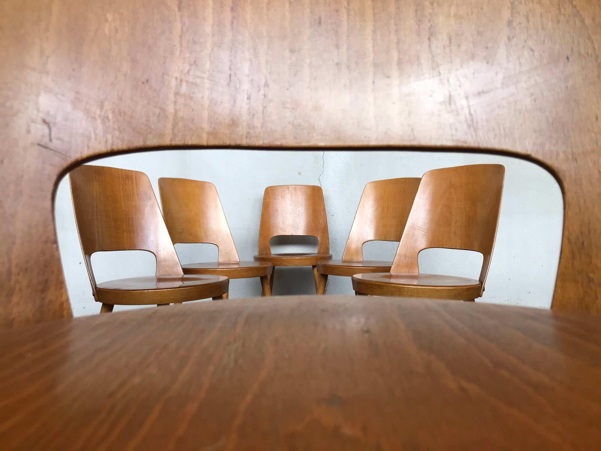 Series of 6 Baumann Mondor chairs