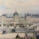 Gravure en couleur, Les Tuileries, Paris