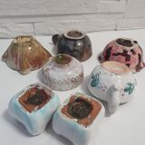 Ceramic lot signed Alice Colonieu