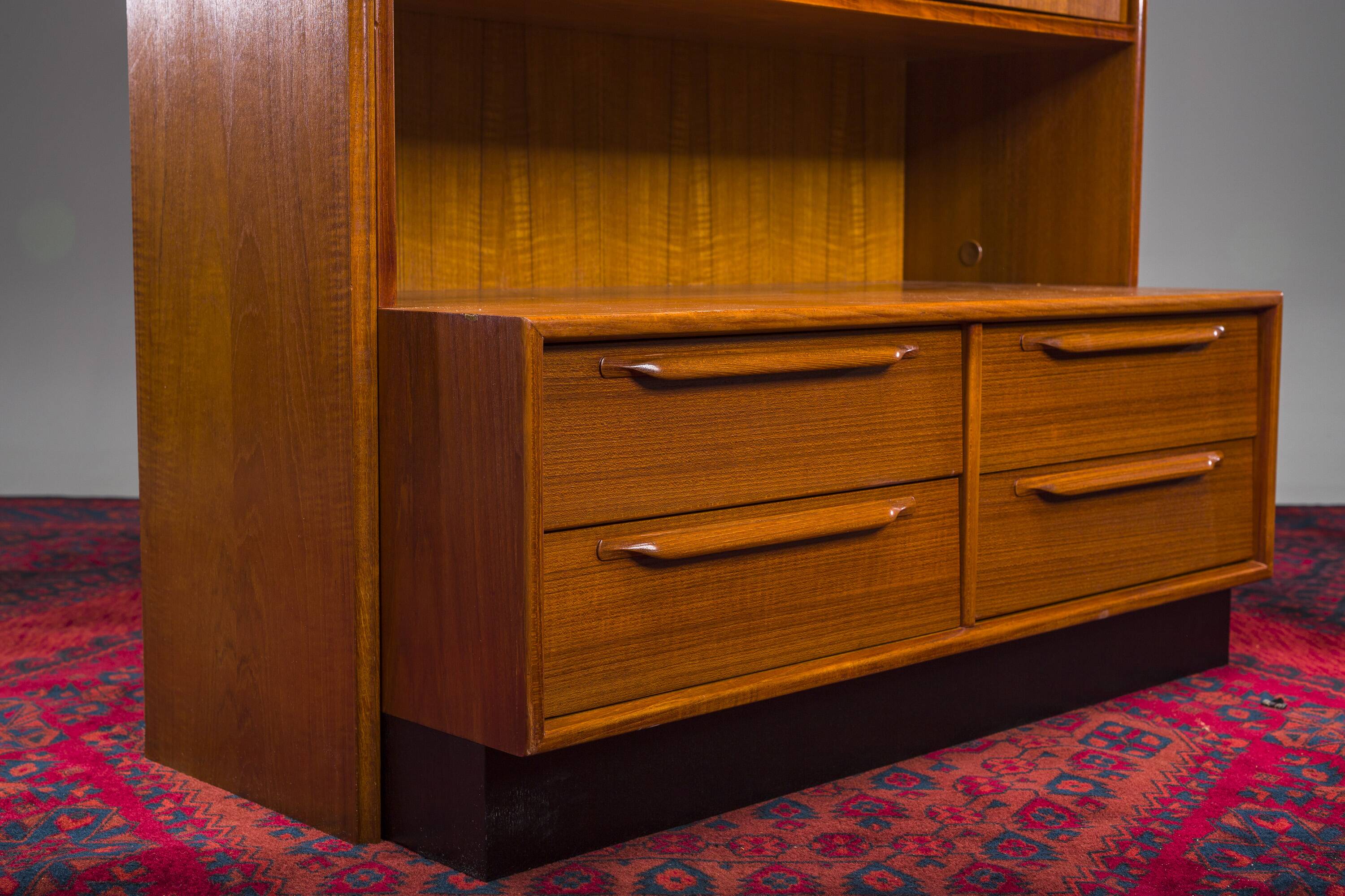 Large Vintage Cabinet in Teak by Heinrich Riestenpatt, 1960
