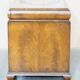 Bureau partenaire victorien en noyer burr avec cuir