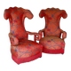 A pair of large armchairs, France early 20th century.