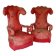 A pair of large armchairs, France early 20th century.