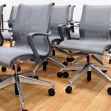 Set of 8 Setu office armchairs, Herman Miller