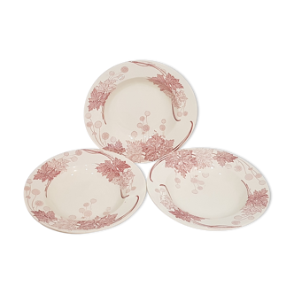 3 tablespoons in Luneville model Platane earthenware, iron earth