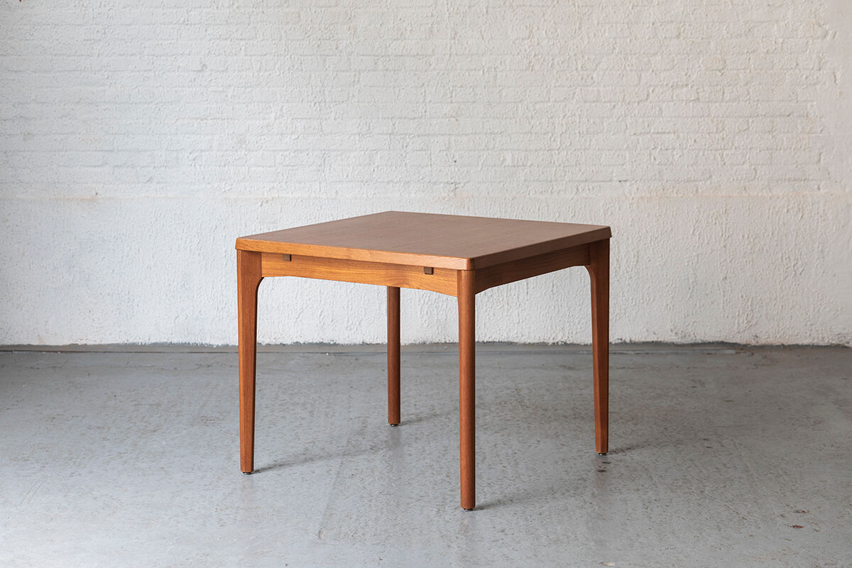 Extendable square dining table by Vejle Stole Møbelfabrik, Denmark 1960’s
