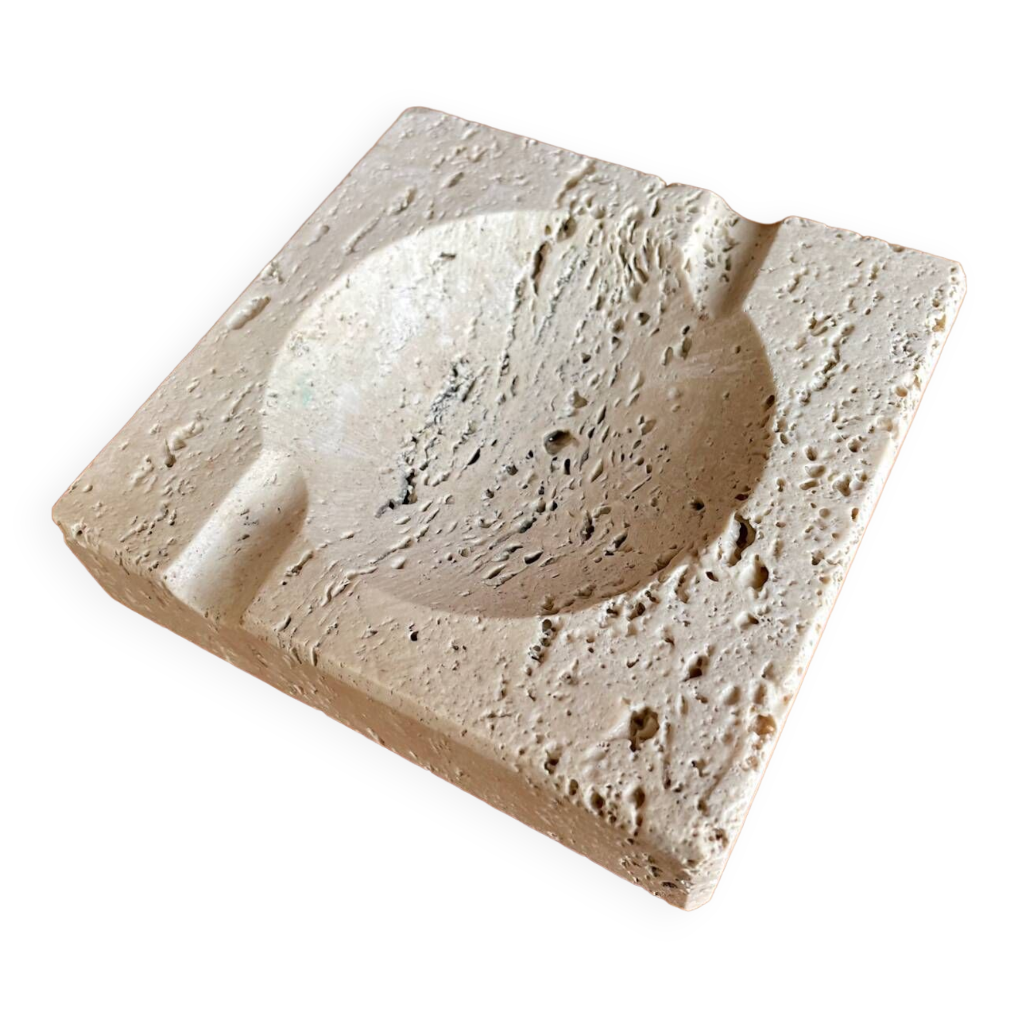 Vintage travertine ashtray