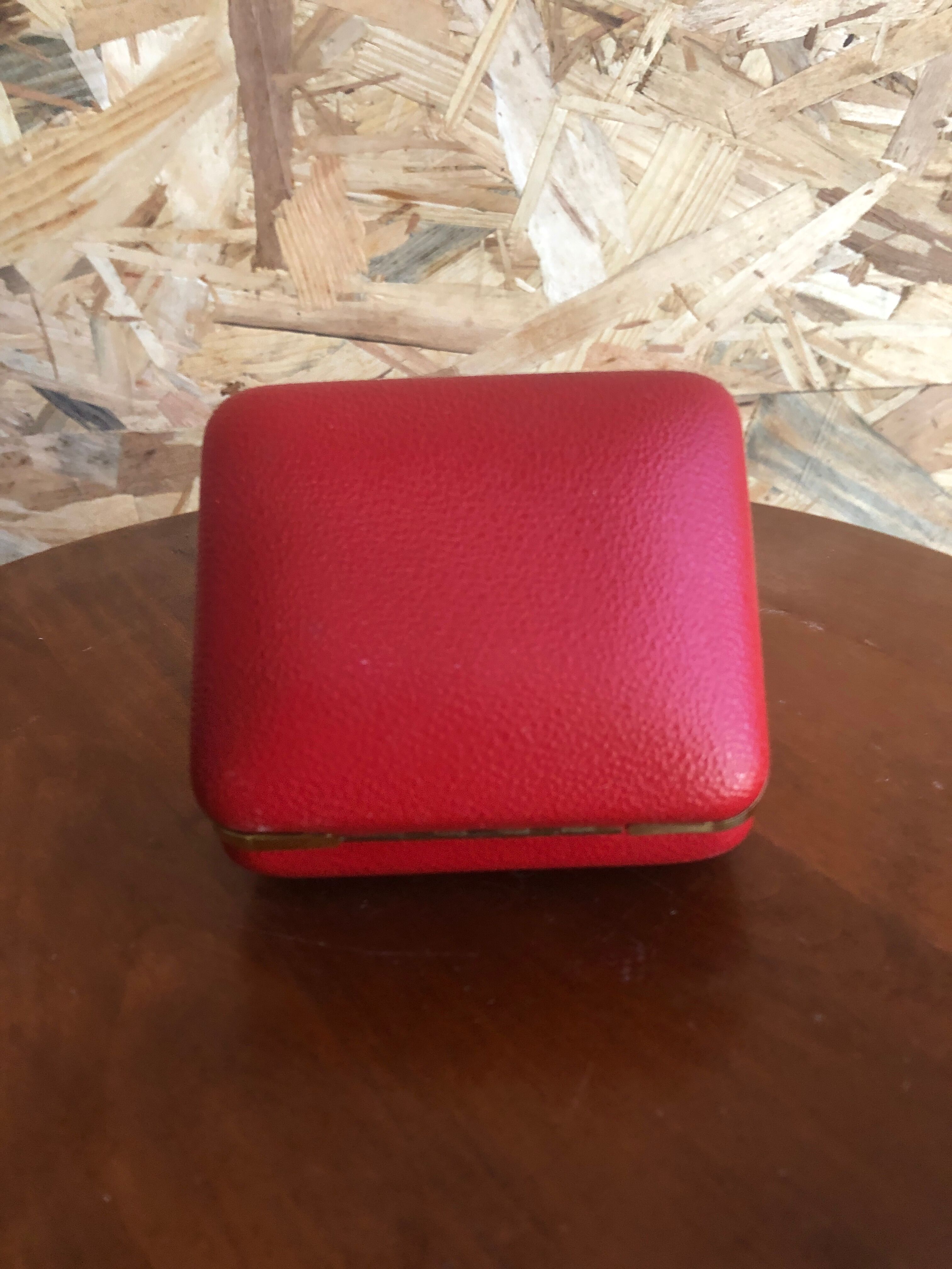 Old chair kitchen formica imitat° wood + feet compass metal chrome vintage