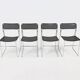 Set of 4 "Sultana" stacking dining chairs by Arrben Italy, 1980s