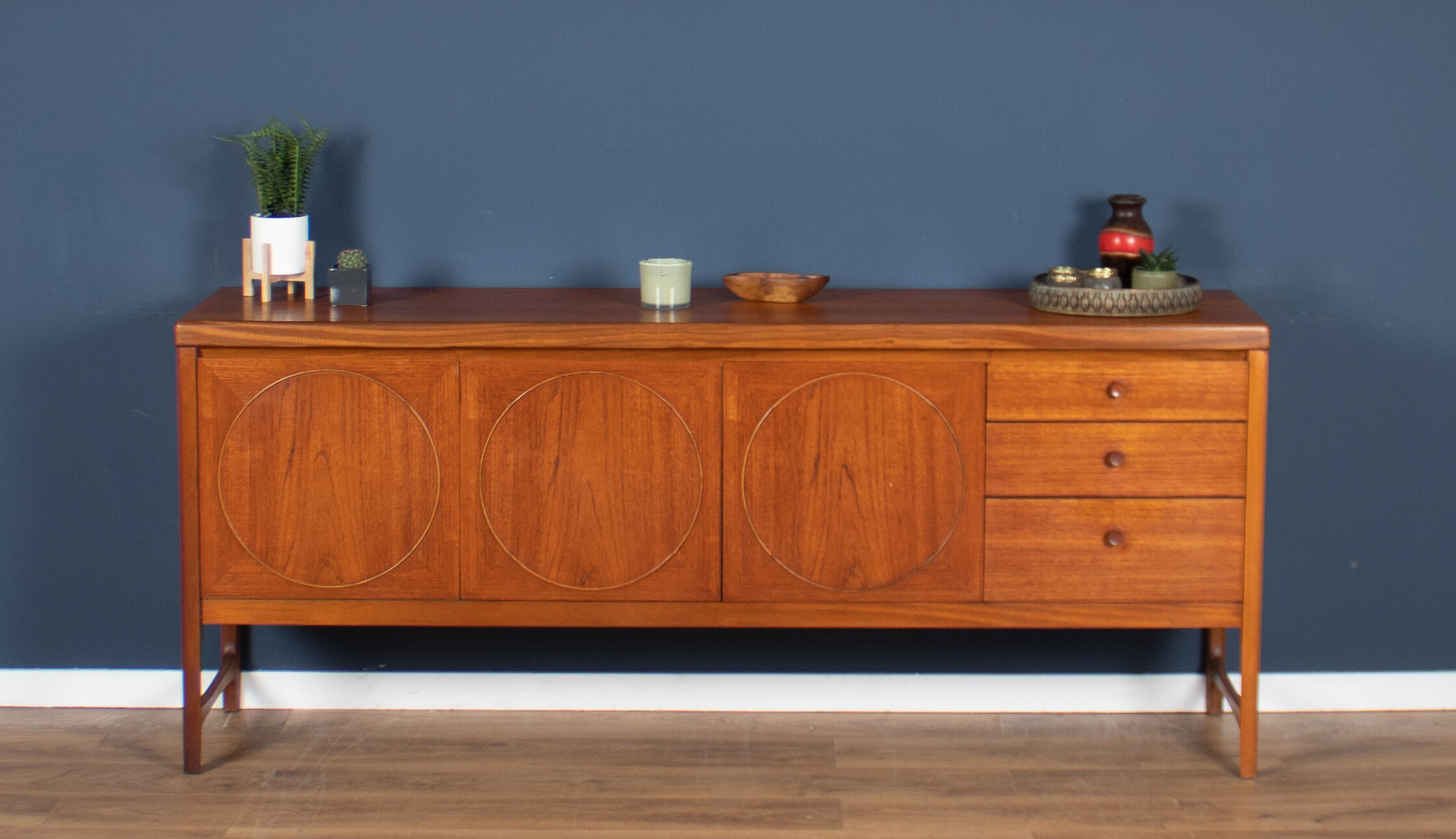 Retro teak 1960s nathan circles mid century sideboard