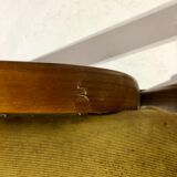 Pair of vintage Bow wood chairs for Steiner - Fabric and wood