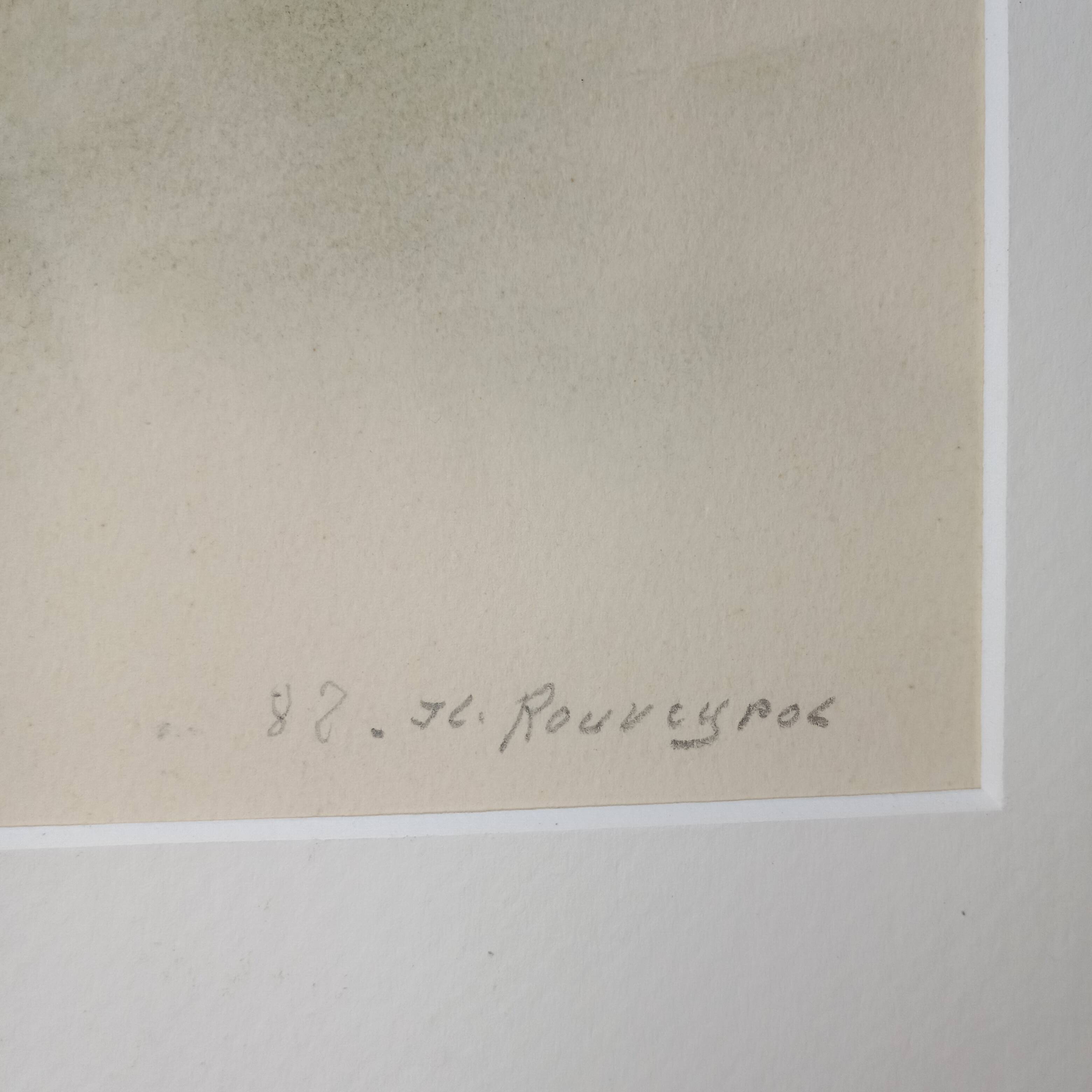 Saint Paul De Vence Original pastel signed 1982 Framed