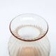 Miniature Art Deco vase, pink glass, Poland, 1930s