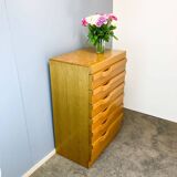 Vintage chest of drawers, oak, 70s