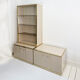 Zevi brass display unit cabinet 70s hollywood regency midcentury glass vintage