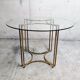Vintage brass dining room set by Belgochrom, 1970s