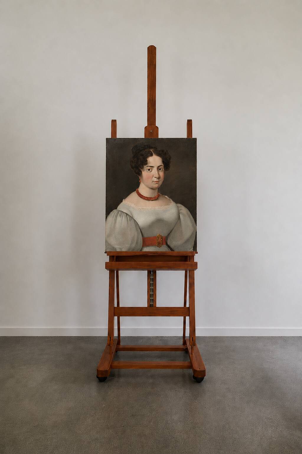 Portrait of a young woman of quality around 1830.